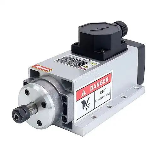 220V 1.5KW 80x73x175.5mm air cooled spindle motor and 2HP 1.5KW 70A variable frequency drive kit