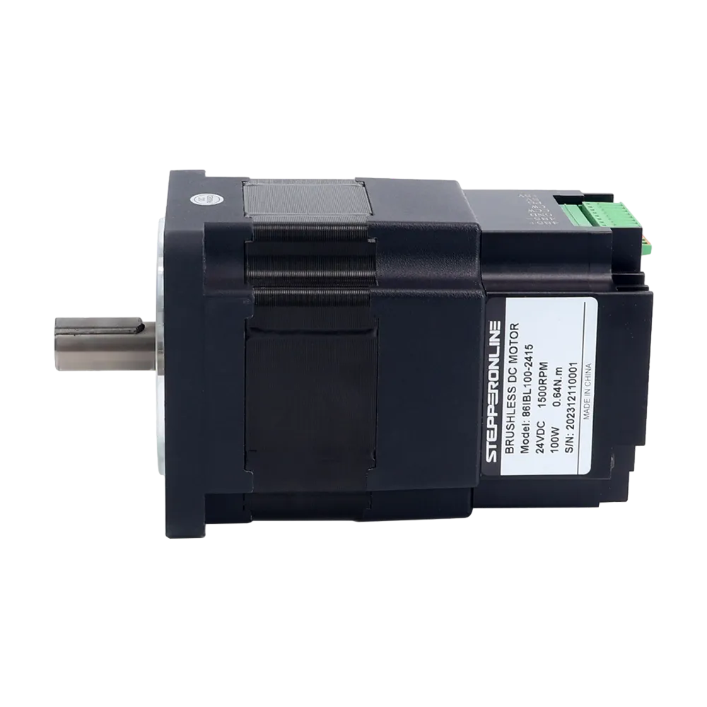 Integrated Brushless DC Motor 200W 48V 3000RPM 0.64Nm 4.17A with Driver