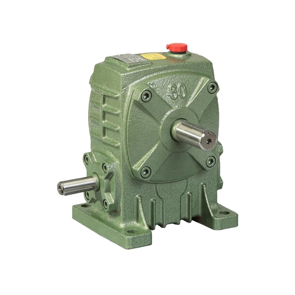 Single reduction 1-60 ratio wpa wps wpx wpo series Cast Iron worm gear box wp series steel shaft brass worm gear