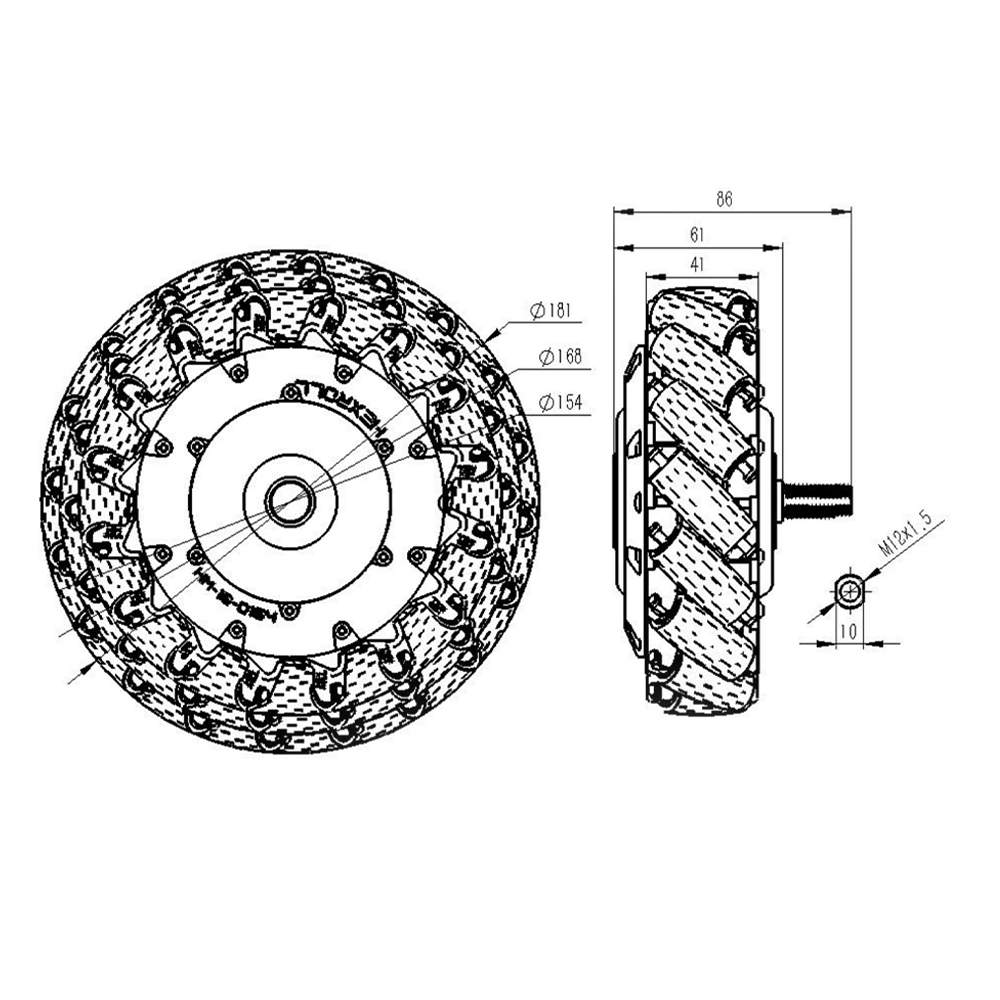 24v 48v robot motor wheel hub motor with encoder 50w 100w 180w servo motor encoder wheel