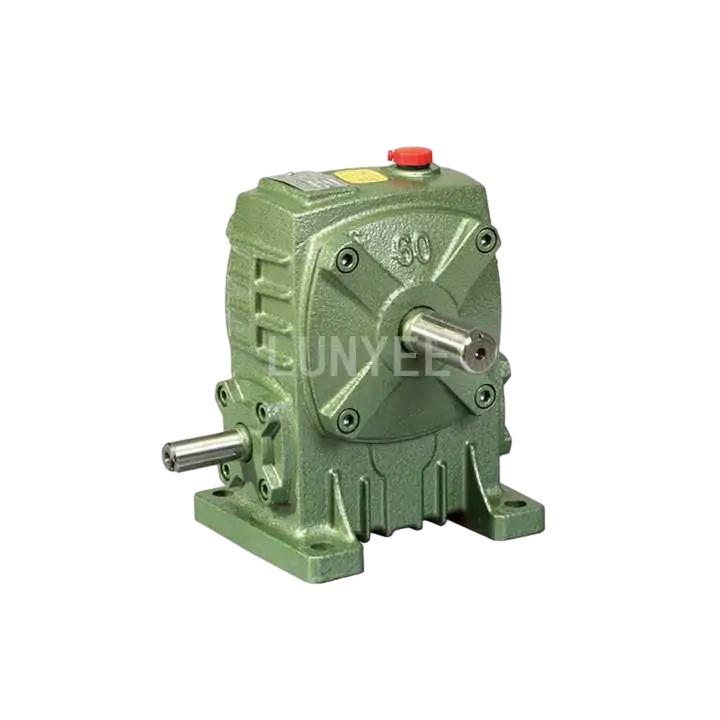 Single reduction 1-60 ratio wpa wps wpx wpo series Cast Iron worm gear box wp series steel shaft bra