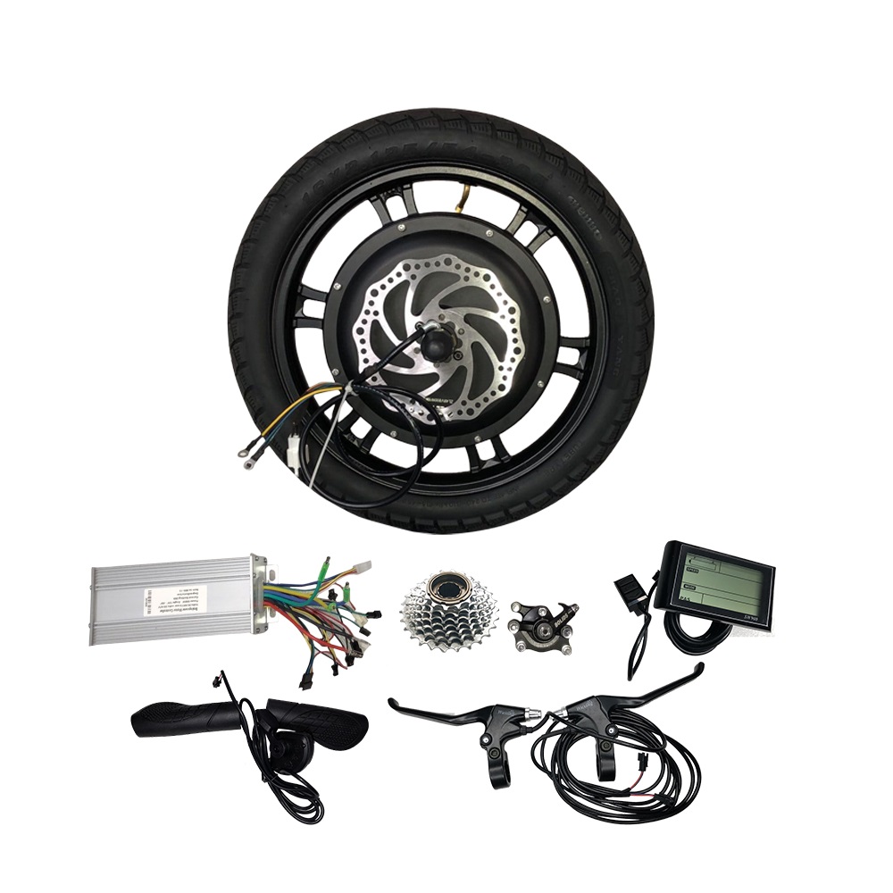 16inch BLDC Motor Disc Brake 48v 500W 800W 1000W Hub Motor for Electric Wheel E-Scooter Conversion Kit