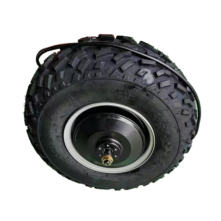 18inch Geared Low Speed 7-10kmh 48v 60v 500w Hub Motor for Wheelbarrow Motor with Disc Brake