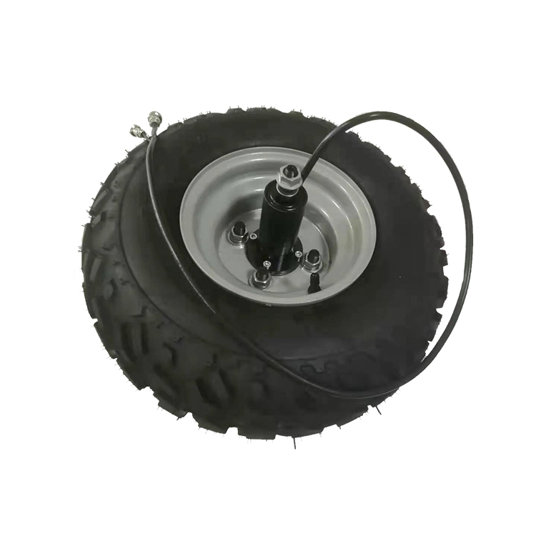 18inch Geared Low Speed 7-10kmh 48v 60v 500w Hub Motor for Wheelbarrow Motor with Disc Brake