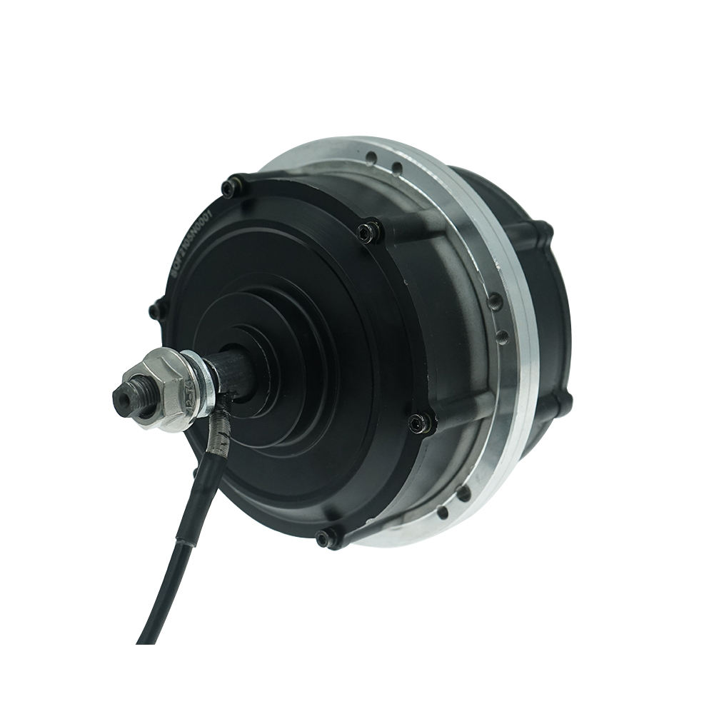 14inch Low Speed 6KMH-10kmh Geared Hub Motor 24v 36v 48v 350w-750w Doouble Shaft Hub Motor