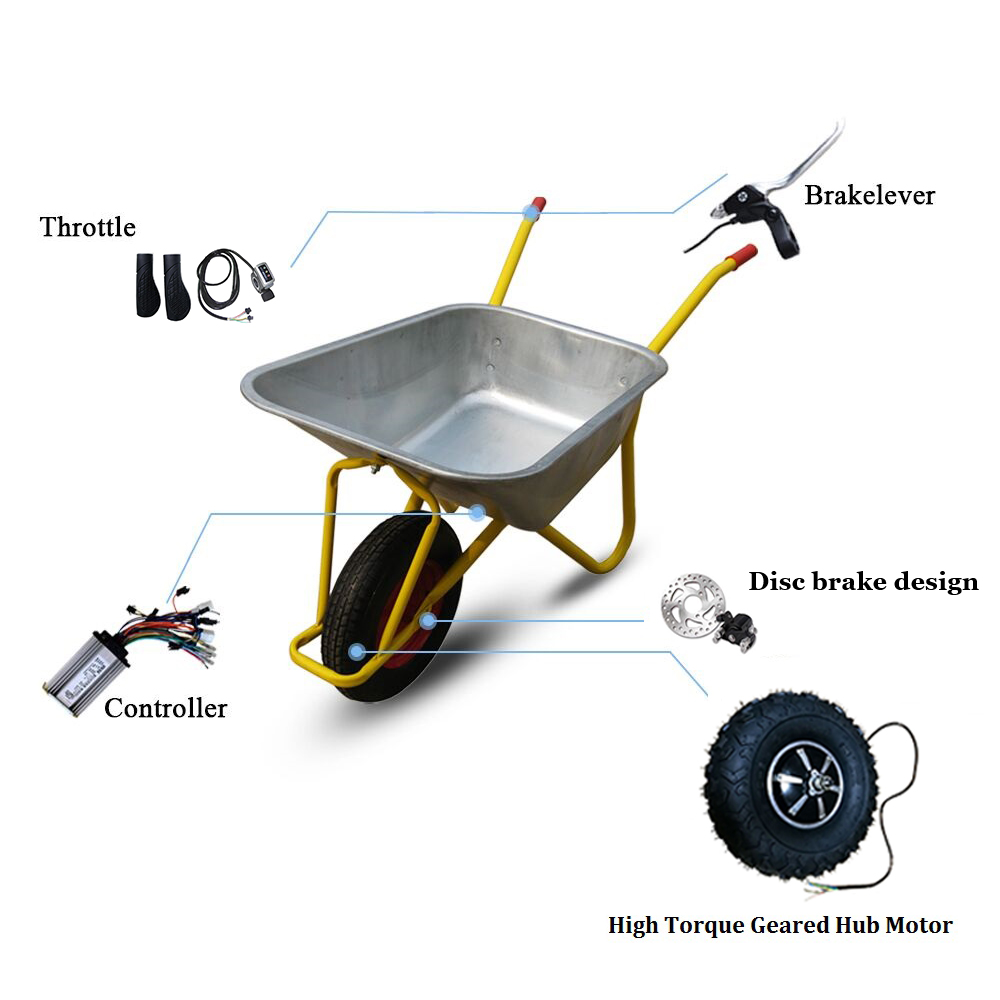 High Torque 14.5 inch 40Nm Brushless and Geared Motor Electric Bicycle Hub Motor Electric Trolley Motor