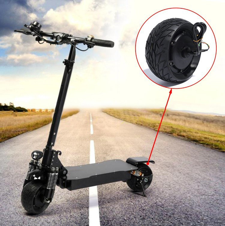 8 inch 1000w fast speed 60kmh hub motor wheel for standing scooter with wide tire