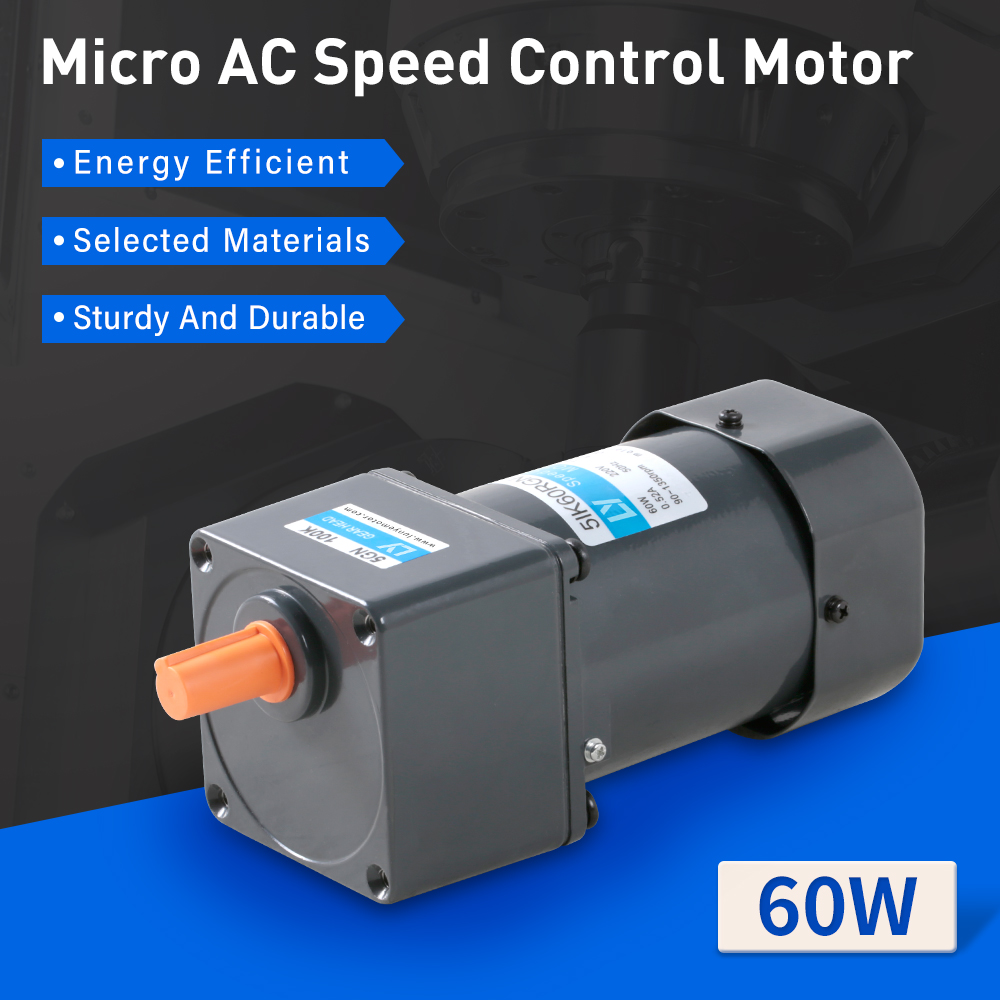 60W 90mm Flange Electric AC Gear Motor